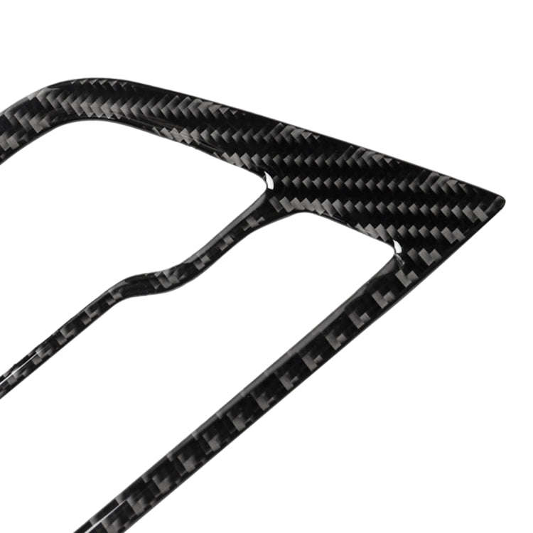 Car Carbon Fiber CD Panel Decorative Sticker for BMW 5 Series G38 528Li / 530Li / 540Li 2018