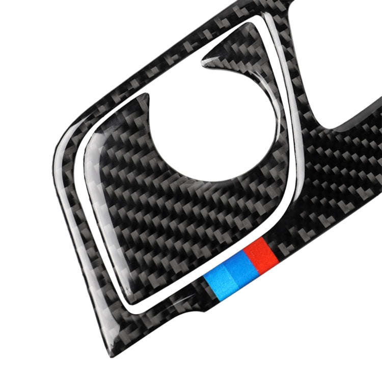2 in 1 Car Tricolor Carbon Fiber Gear Position Panel Decorative Sticker for BMW 5 Series G38 528L...