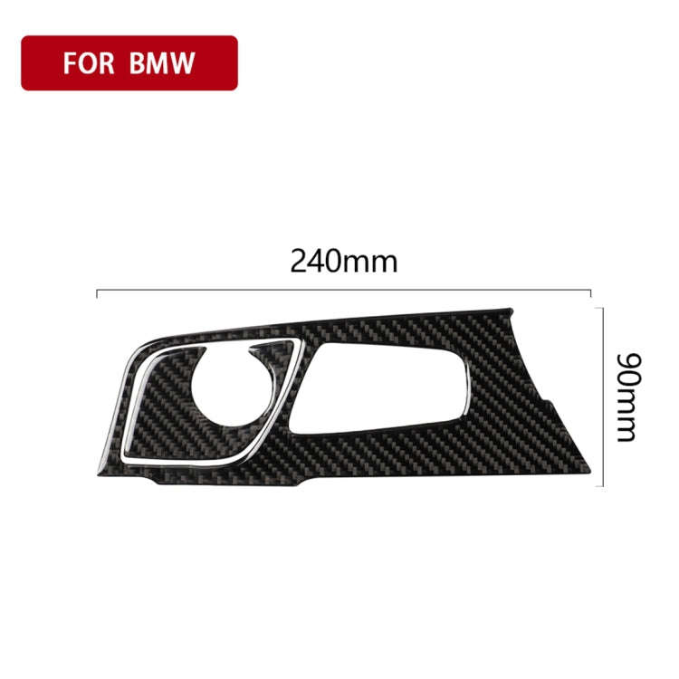 2 in 1 Car Carbon Fiber Gear Position Panel Decorative Sticker for BMW 5 Series G38 528Li / 530Li...