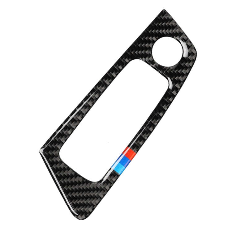 Car Tricolor Carbon Fiber Door Window Lift Panel Decorative Sticker for , Left DriveMW 5 Series G...