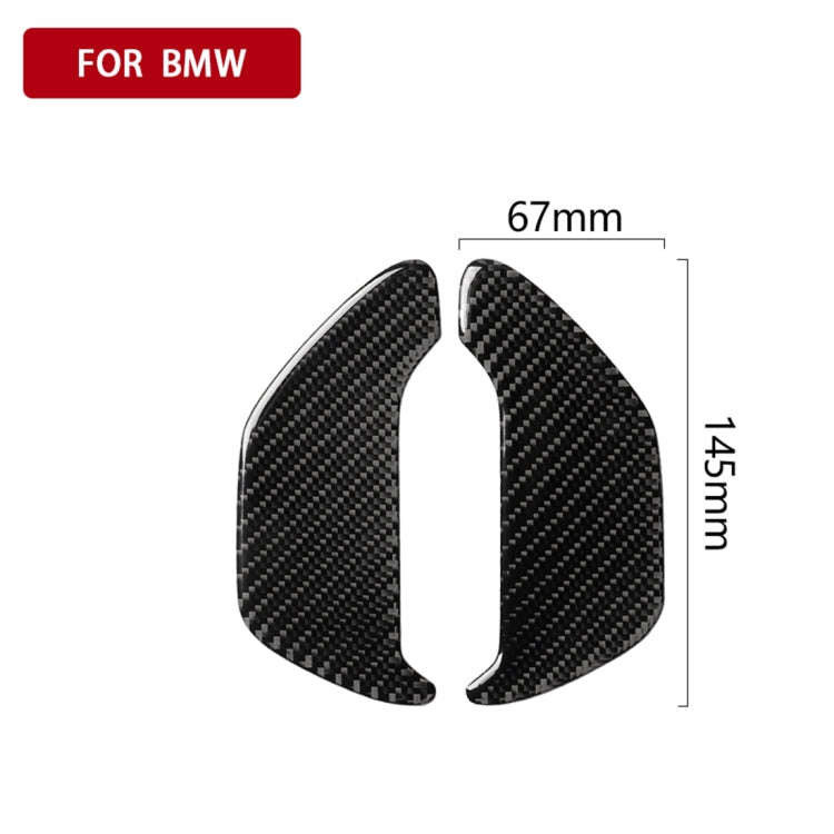 2 PCS Car Carbon Fiber Ashtray Panel Decorative Sticker for BMW 5 Series G38 528Li / 530Li / 540L...