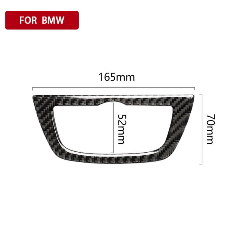 Car Carbon Fiber Headlight Switch Frame Decorative Sticker for BMW 5 Series G38 528Li / 530Li / 5...