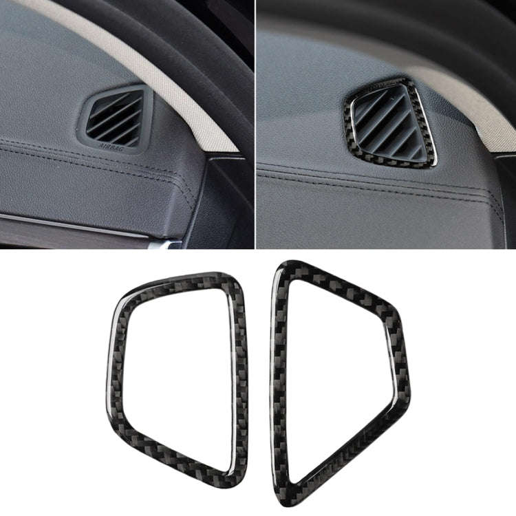 Car Carbon Fiber Instrument Air Vent Frame Decorative Sticker for BMW 5 Series G38 528Li / 530Li ...