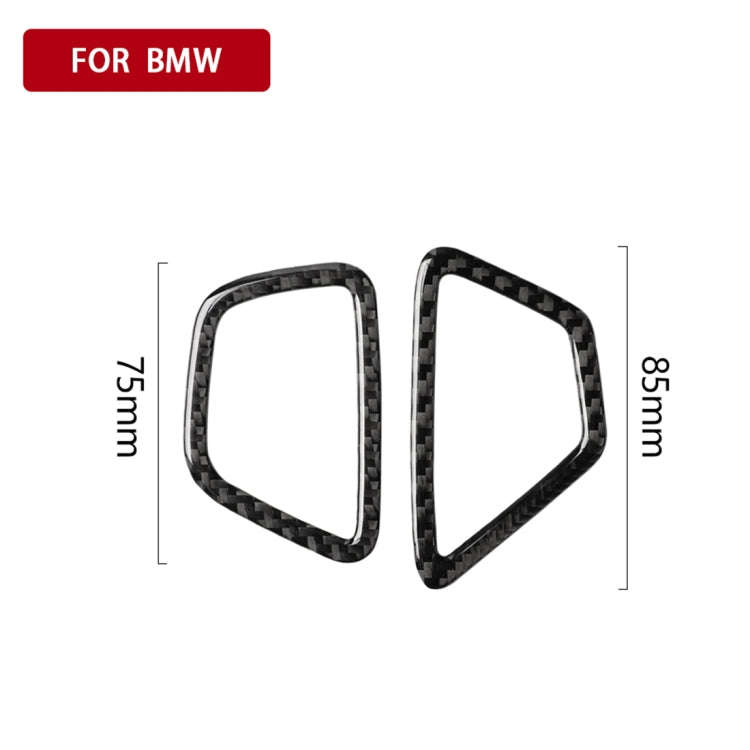 Car Carbon Fiber Instrument Air Vent Frame Decorative Sticker for BMW 5 Series G38 528Li / 530Li ...