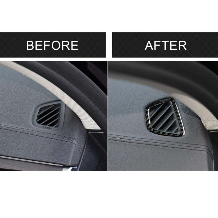 Car Carbon Fiber Instrument Air Vent Frame Decorative Sticker for BMW 5 Series G38 528Li / 530Li ...