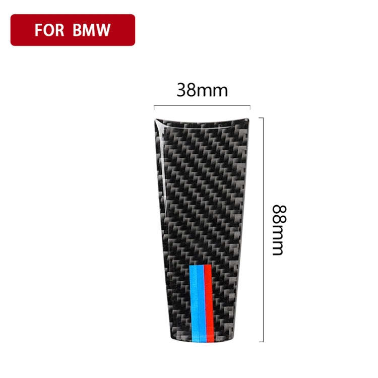 Car Tricolor Carbon Fiber Steering Wheel Decorative Sticker for BMW 5 Series G30/G38 X3 G01/G08
