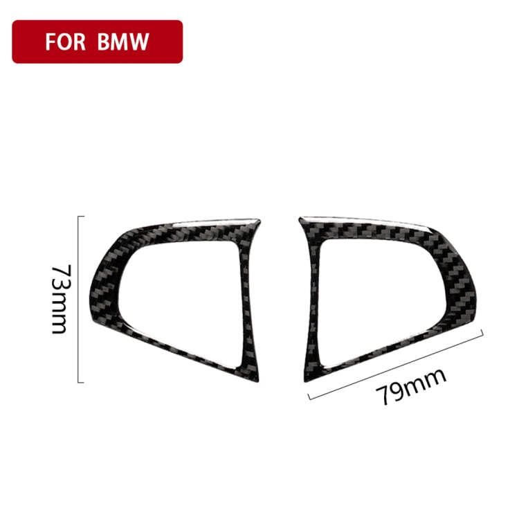 Car Carbon Fiber Steering Wheel Button Configuration B Decorative Sticker for BMW 5 Series G30/G3...