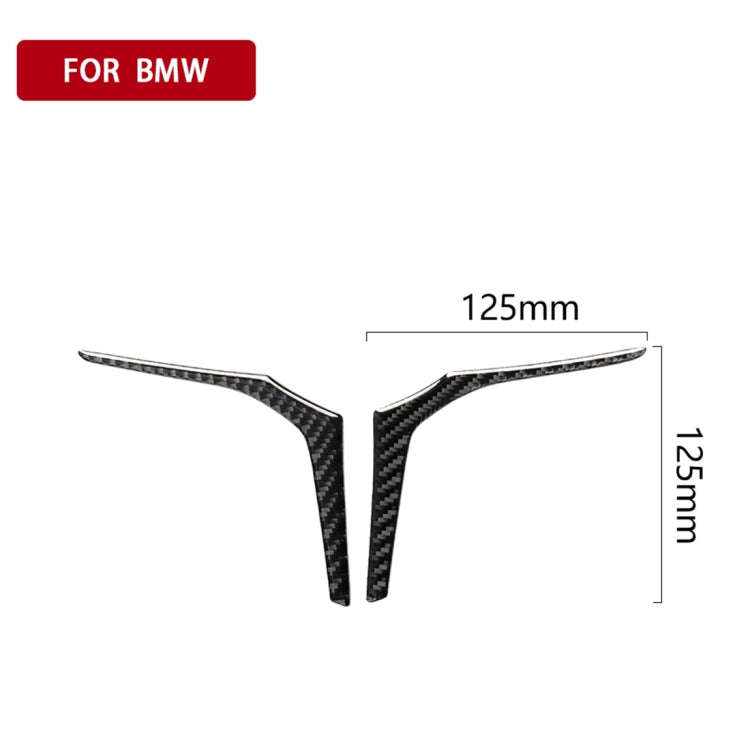 Car Carbon Fiber Steering Wheel Lower Panel Decorative Sticker for BMW G30(2018-2020) / G01(2018-...