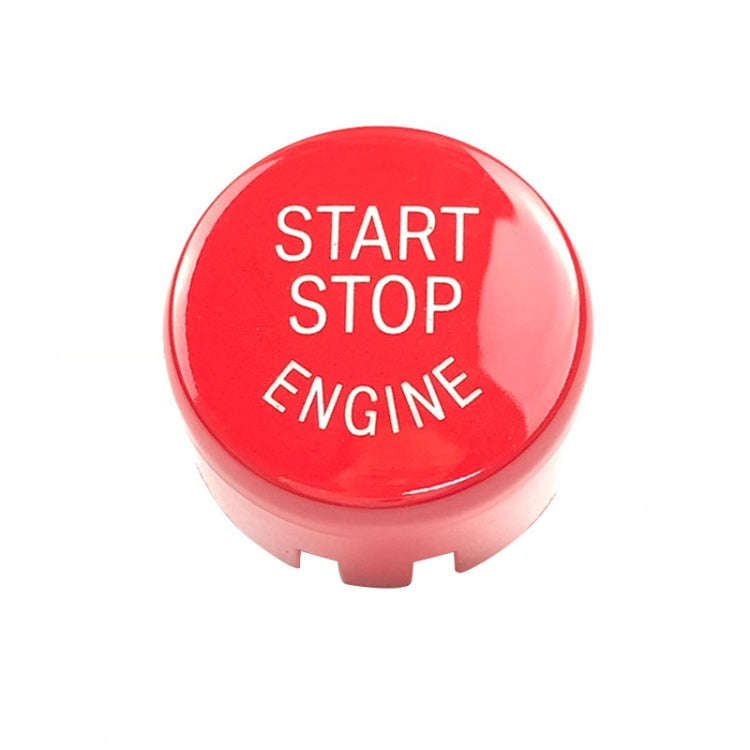 Car Engine Start Key Push Button Cover for BMW G / F Chassis,  with Start and Stop (Red)