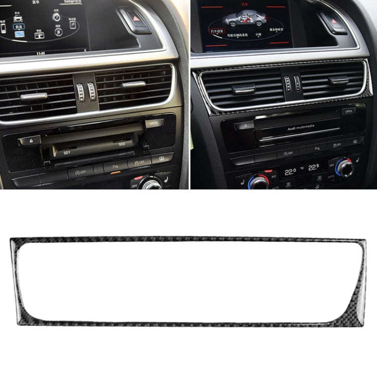 Car Carbon Fiber Air Conditioning Air Outlet Frame Decorative Sticker for Audi A4 B8 2009-2016 / ...