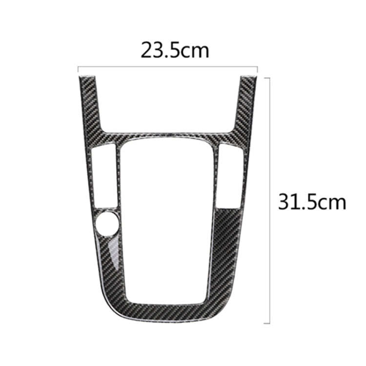 Car Carbon Fiber Gear Position Panel Decorative Sticker for Audi 2010-2018 Q5 / 2009-2016 A4L / 2...