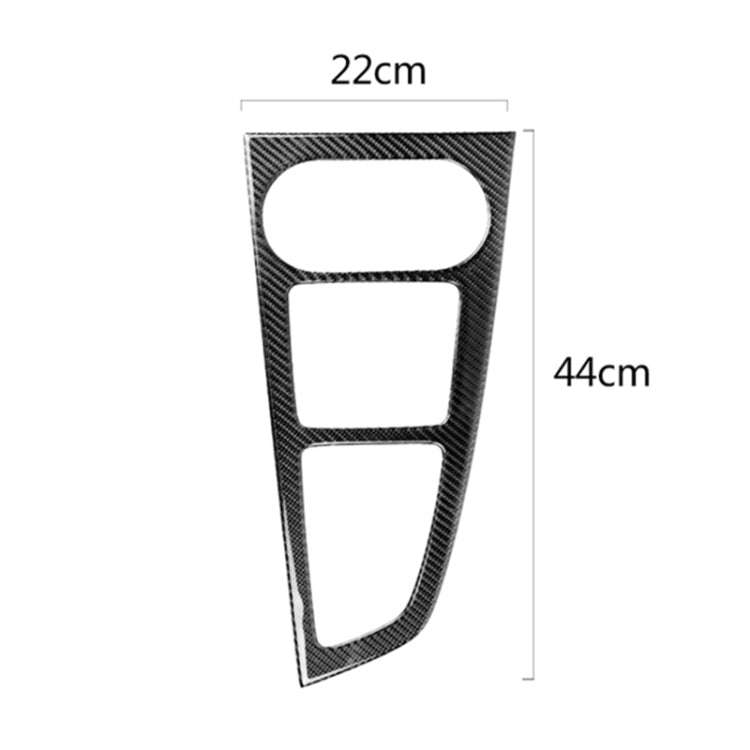Car Carbon Fiber Gear Position Panel Decorative Sticker for Audi 2017-2018 A4L / 2017-2018 A5 / 2...