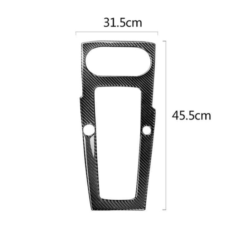 Car Carbon Fiber Gear Position Panel Decorative Sticker for Audi 2014-2017 A3, Left Drive