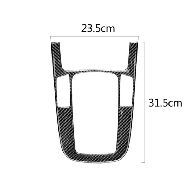 Car Carbon Fiber Gear Position Panel Decorative Sticker for Audi 2010-2018 Q5 / 2009-2016 A4L / 2...