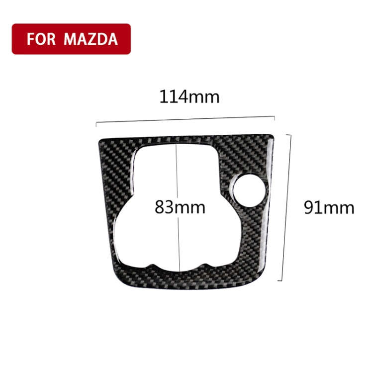 Car Carbon Fiber Left Drive Multimedia Frame A Decorative Sticker for Mazda Axela 2013-2016