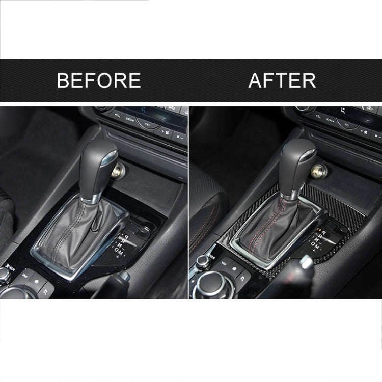 Car Carbon Fiber Right Drive Gear Frame A Decorative Sticker for Mazda Axela 2013-2016
