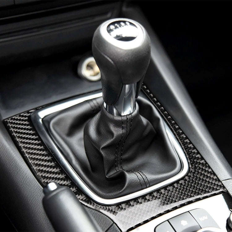 Car Carbon Fiber Left Drive Manual Gear Frame C Decorative Sticker for Mazda Axela 2017-2018