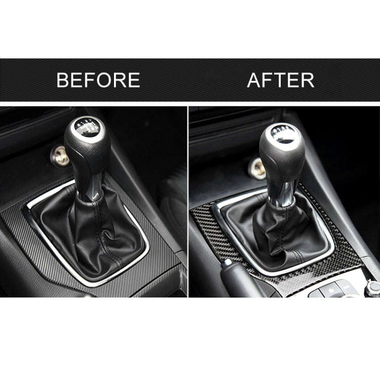 Car Carbon Fiber Left Drive Manual Gear Frame C Decorative Sticker for Mazda Axela 2017-2018