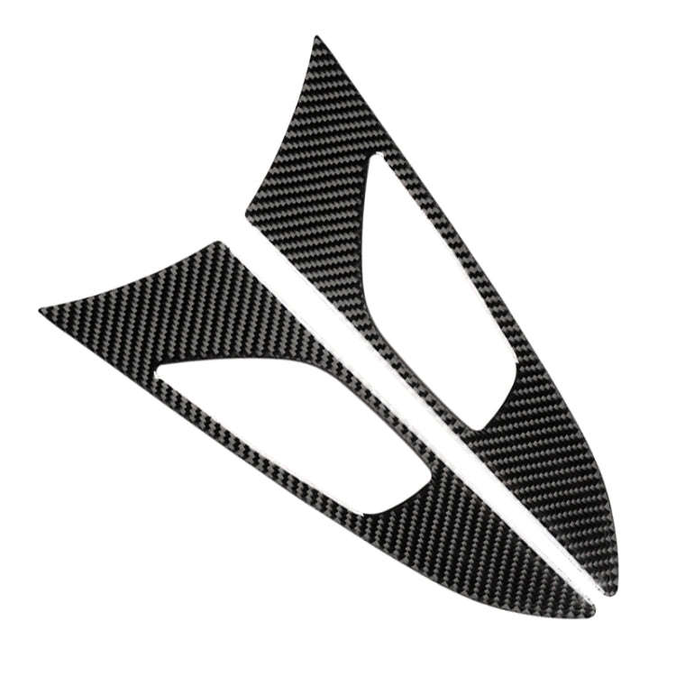 2 PCS Car Carbon Fiber Door Inner Handle Outer Frame Decorative Sticker for Mazda Axela 2014 / 20...
