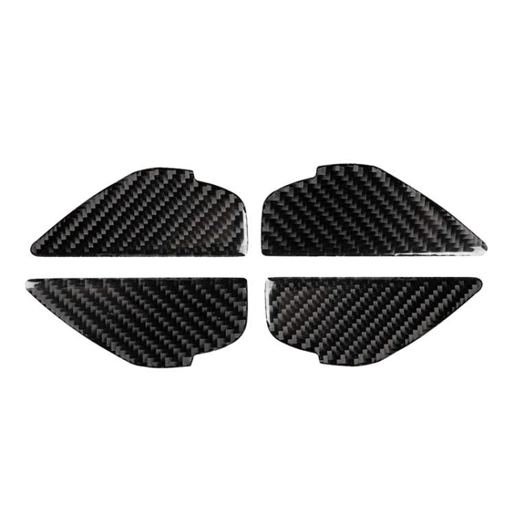 4 PCS Car Carbon Fiber Door Inner Handle Wrist Panel Decorative Sticker for Mazda Axela 2014 / 20...