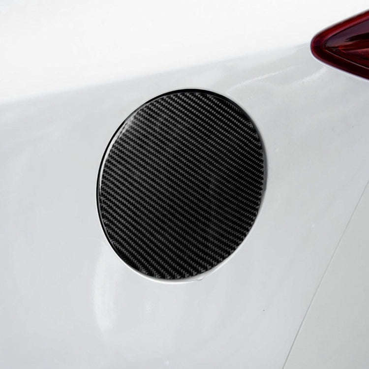 Car Carbon Fiber Fuel Tank Cap Decorative Sticker for Mazda Axela 2013-2018