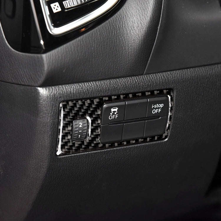 Car Carbon Fiber Headlight Adjustment Frame Decorative Sticker for Mazda Axela 2014 / 2017-2018, ...