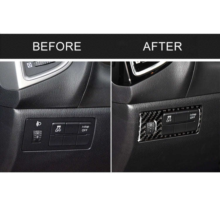 Car Carbon Fiber Headlight Adjustment Frame Decorative Sticker for Mazda Axela 2014 / 2017-2018, ...