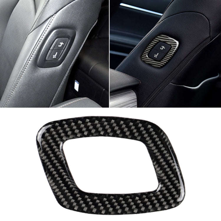 Car Carbon Fiber Seat Adjustment Decorative Sticker for Toyota Eighth Generation Camry 2018-2019,...
