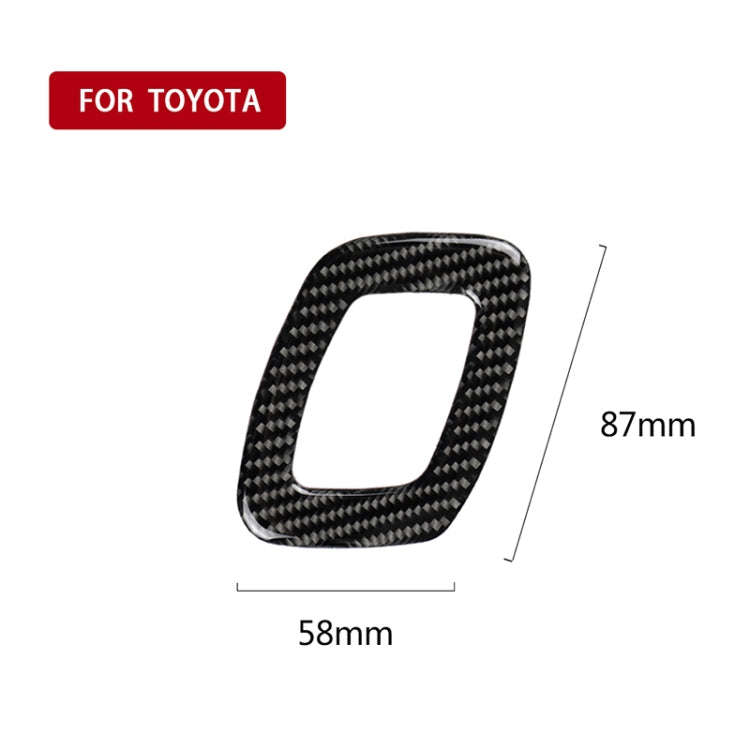 Car Carbon Fiber Seat Adjustment Decorative Sticker for Toyota Eighth Generation Camry 2018-2019,...