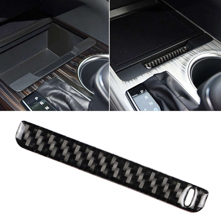 Car Carbon Fiber Storage Box Groove Decorative Sticker for Toyota Eighth Generation Camry 2018-20...