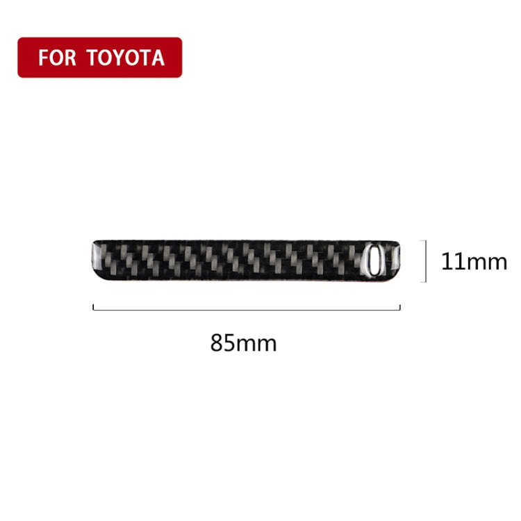 Car Carbon Fiber Storage Box Groove Decorative Sticker for Toyota Eighth Generation Camry 2018-20...
