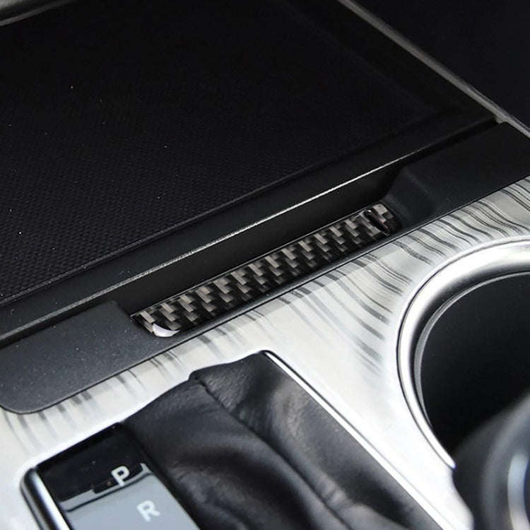 Car Carbon Fiber Storage Box Groove Decorative Sticker for Toyota Eighth Generation Camry 2018-20...