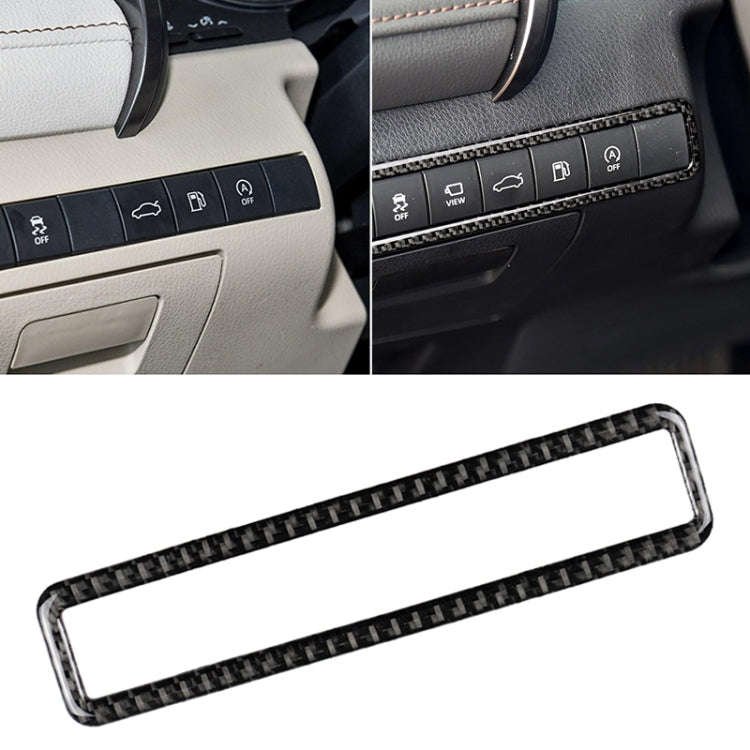 Car Carbon Fiber Main Driving Multi-functional Button Frame Decorative Sticker for Toyota Eighth ...