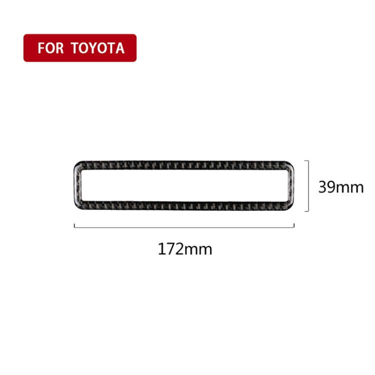 Car Carbon Fiber Main Driving Multi-functional Button Frame Decorative Sticker for Toyota Eighth ...