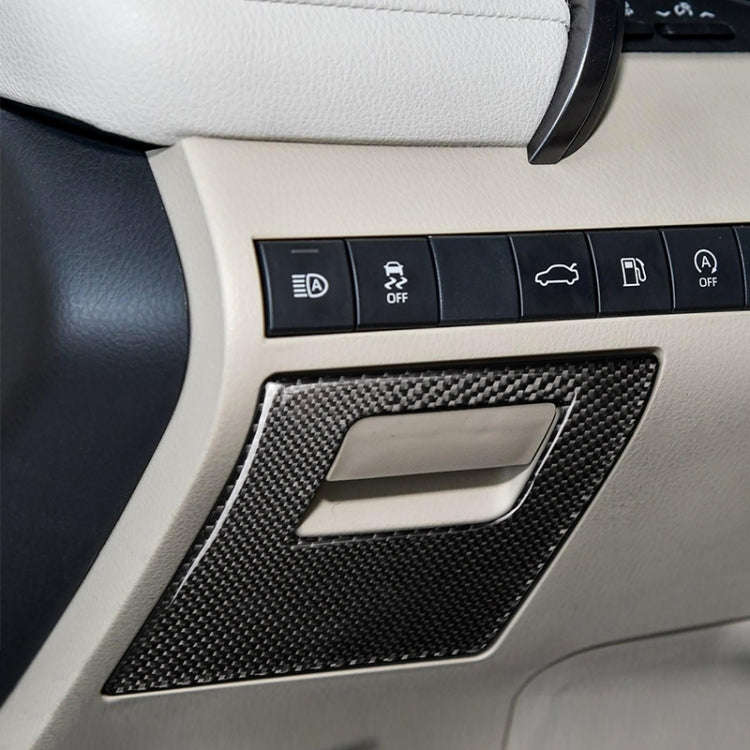Car Carbon Fiber Main Driving Storage Box Decorative Sticker for Toyota Eighth Generation Camry 2...