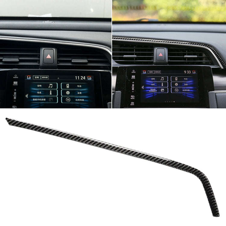 Car Carbon Fiber Central Control Air Outlet Upper Decorative Sticker for Honda Tenth Generation C...