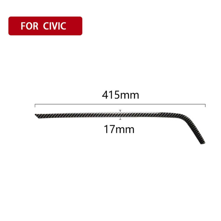 Car Carbon Fiber Central Control Air Outlet Upper Decorative Sticker for Honda Tenth Generation C...