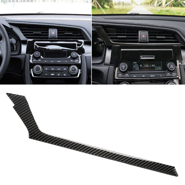 Car Carbon Fiber Central Control Air Outlet Below Decorative Sticker for Honda Tenth Generation C...