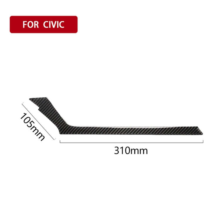 Car Carbon Fiber Central Control Air Outlet Below Decorative Sticker for Honda Tenth Generation C...
