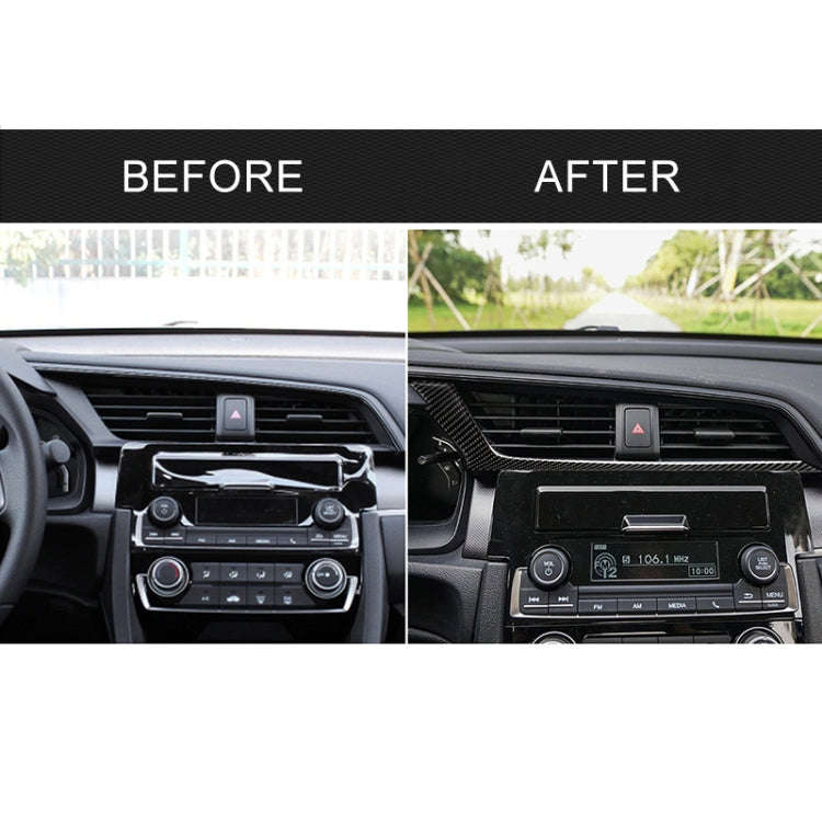 Car Carbon Fiber Central Control Air Outlet Below Decorative Sticker for Honda Tenth Generation C...