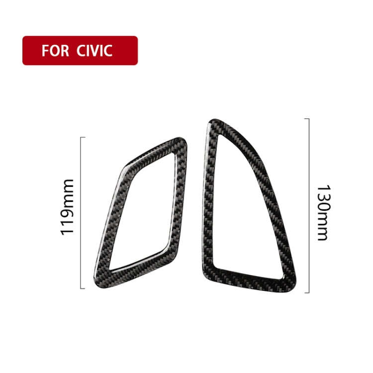 Car Carbon Fiber Left Drive Instrument Air Outlet Decorative Sticker for Honda Tenth Generation C...