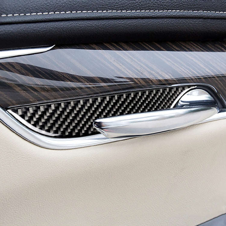 Car Carbon Fiber Door Inner Handle Wrist Panel Decorative Sticker for Cadillac XT5 2016-2017