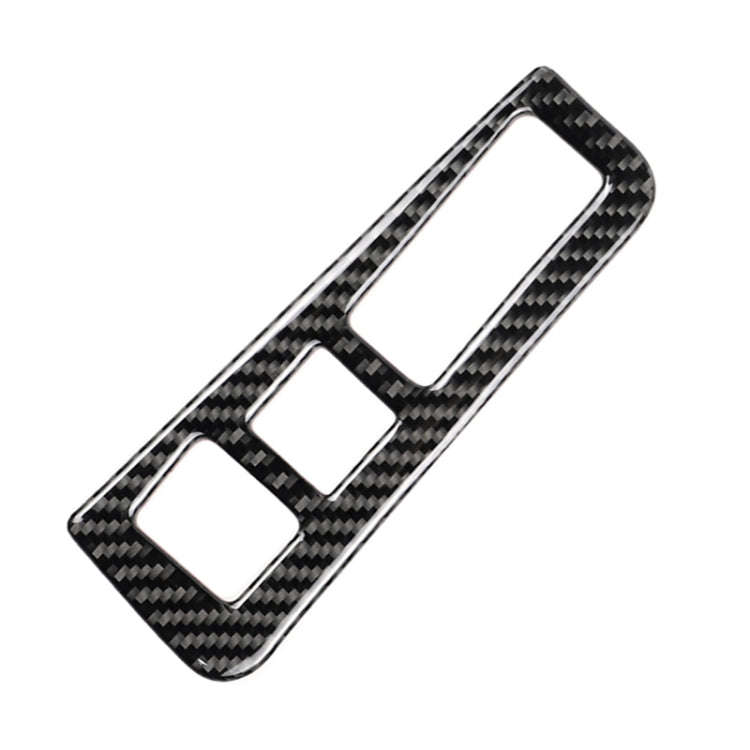 Car Carbon Fiber Headlight Switch Frame Decorative Sticker for Cadillac XT5 2016-2017, High Versi...