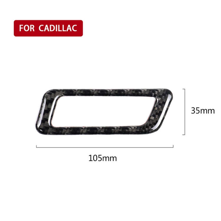 Car Carbon Fiber Air Outlet Decorative Sticker for Cadillac XT5 2016-2017, Left Drive