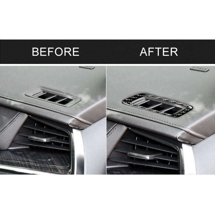 Car Carbon Fiber Air Outlet Decorative Sticker for Cadillac XT5 2016-2017, Left Drive