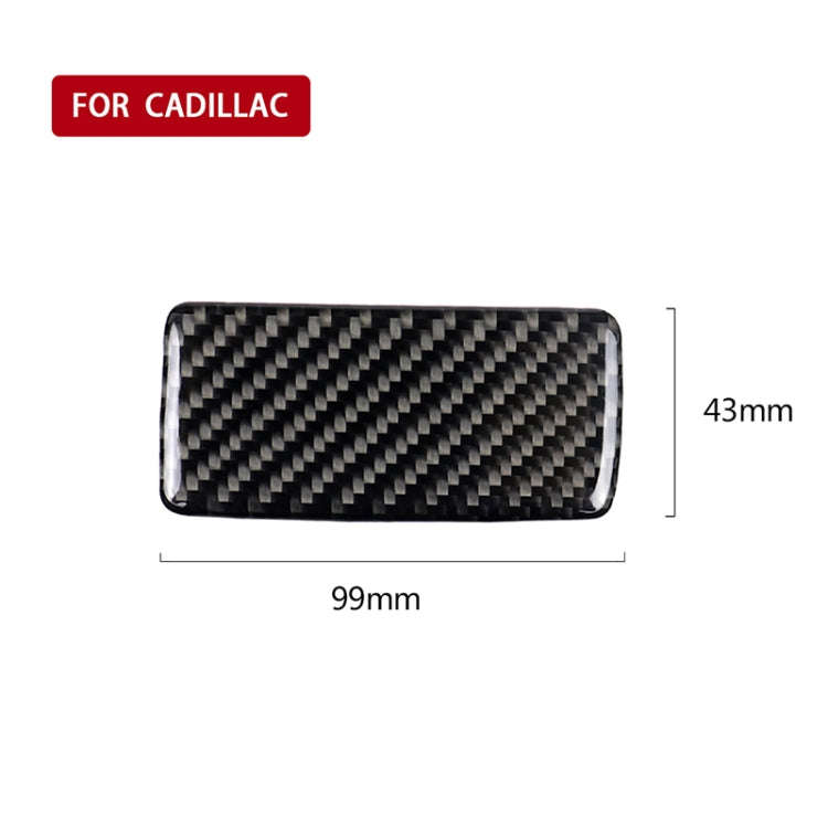 Car Carbon Fiber Toolbox Handle Decorative Sticker for Cadillac XT5 2016-2017