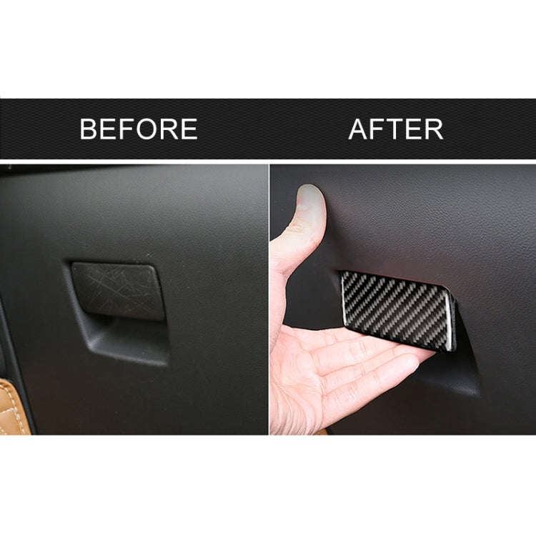 Car Carbon Fiber Toolbox Handle Decorative Sticker for Cadillac XT5 2016-2017