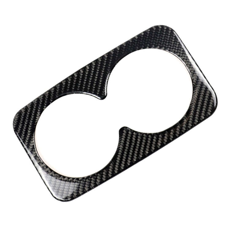 Car Carbon Fiber Rear Armrest Water Cup Decorative Sticker for Cadillac XT5 2016-2017