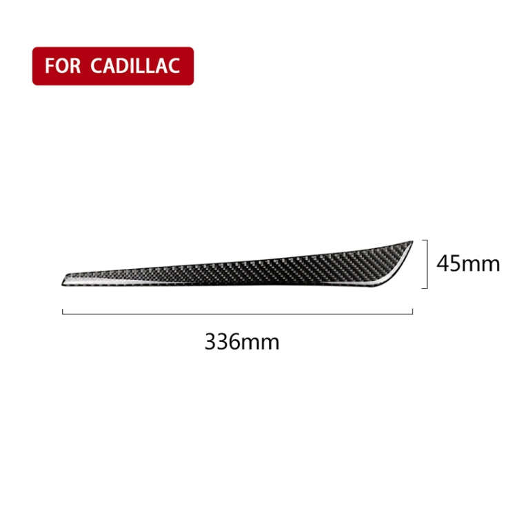 Car Carbon Fiber Middle Air Outlet Decorative Sticker for Cadillac XT5 2016-2017, Left Drive