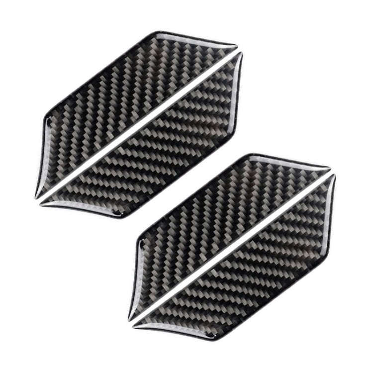 Car Carbon Fiber Door Inner Wrist Decorative Sticker for Cadillac XT5 2016-2017